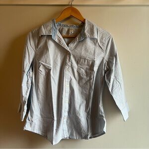 Old Navy Blue and Pink Striped Shirt